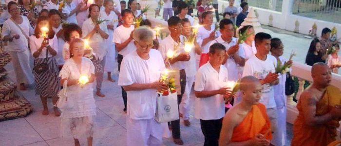 Фестиваль свечей в Таиланде